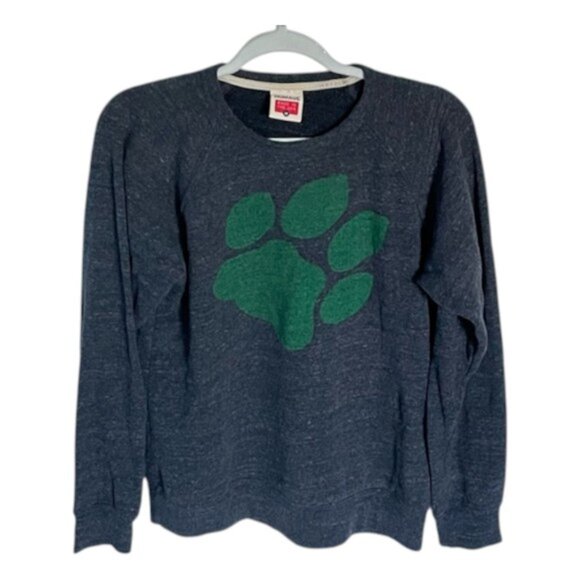 Homage Ohio university OU Gray Paw Crew Neck Sweatshirt Size Medium 47610 - Picture 1 of 10